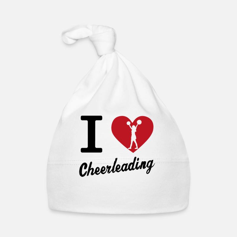 Ich Liebe Cheerleading Cheerleader Spruch Geschenk Baby Bio-Mütze
