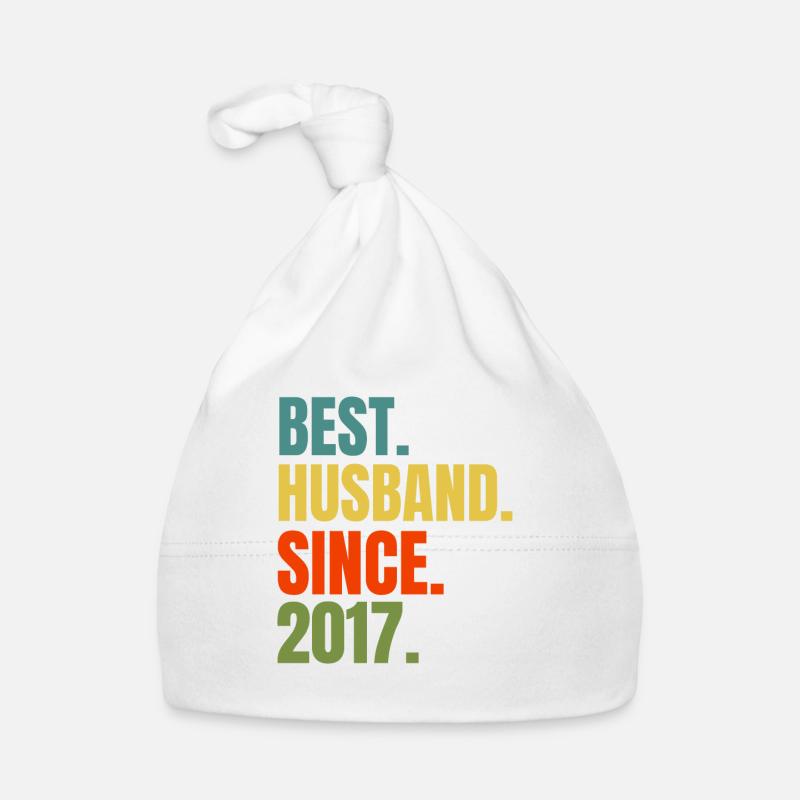 Best Husband Since 2017 Cool Husband Ever Gift Organic Baby Cap