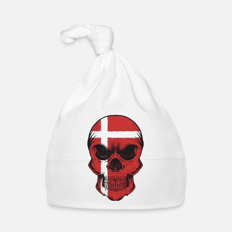 Danemark Drapeau drapeau danois Scandinavie Vacances Bonnet bio Bébé