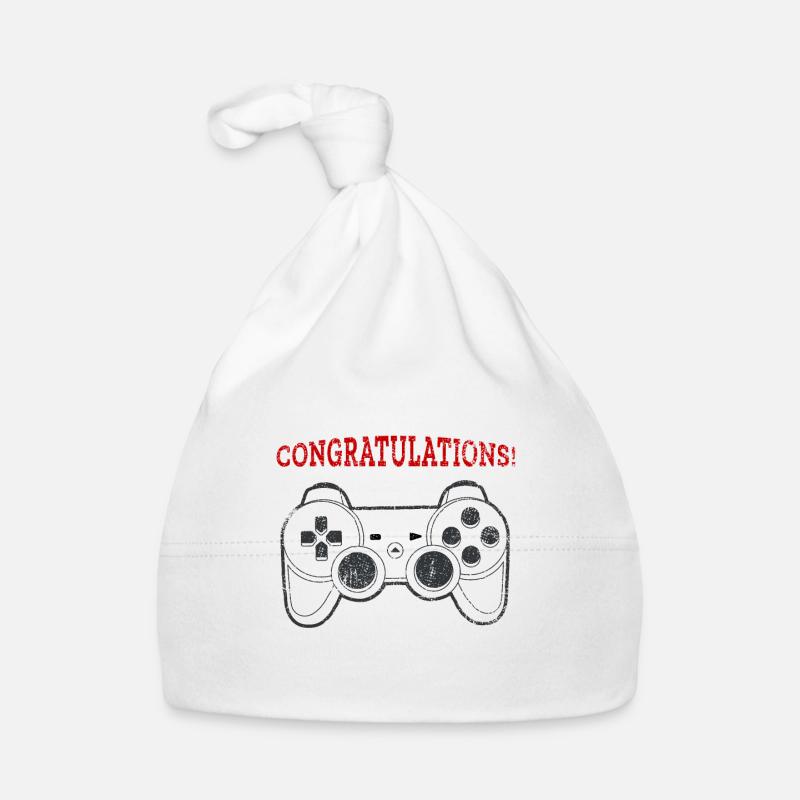 40 Geburtstag Level Up 40 Gaming Konsole Baby Bio-Mütze