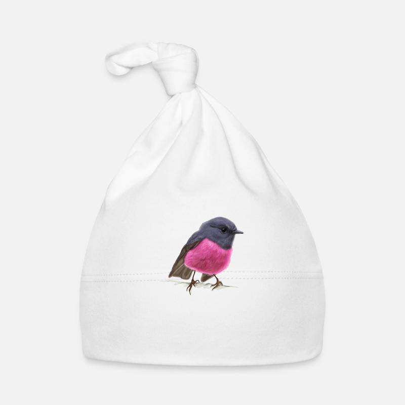 cool oiseau Pink Robin idée cadeau Bonnet bio Bébé