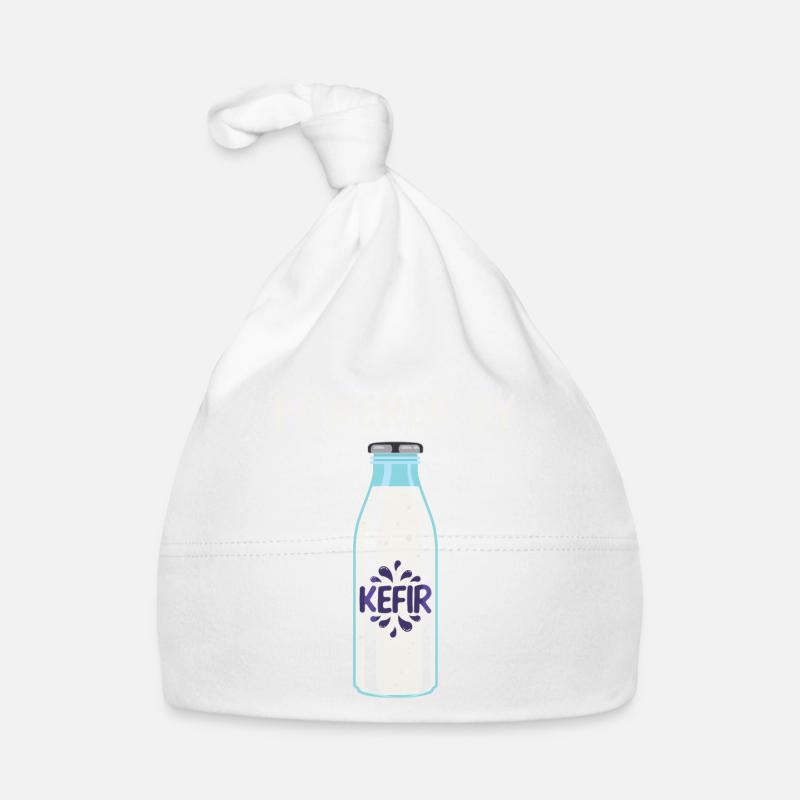 Lustige Fermentation Drink Powered By Kefir Grafik Baby Bio-Mütze