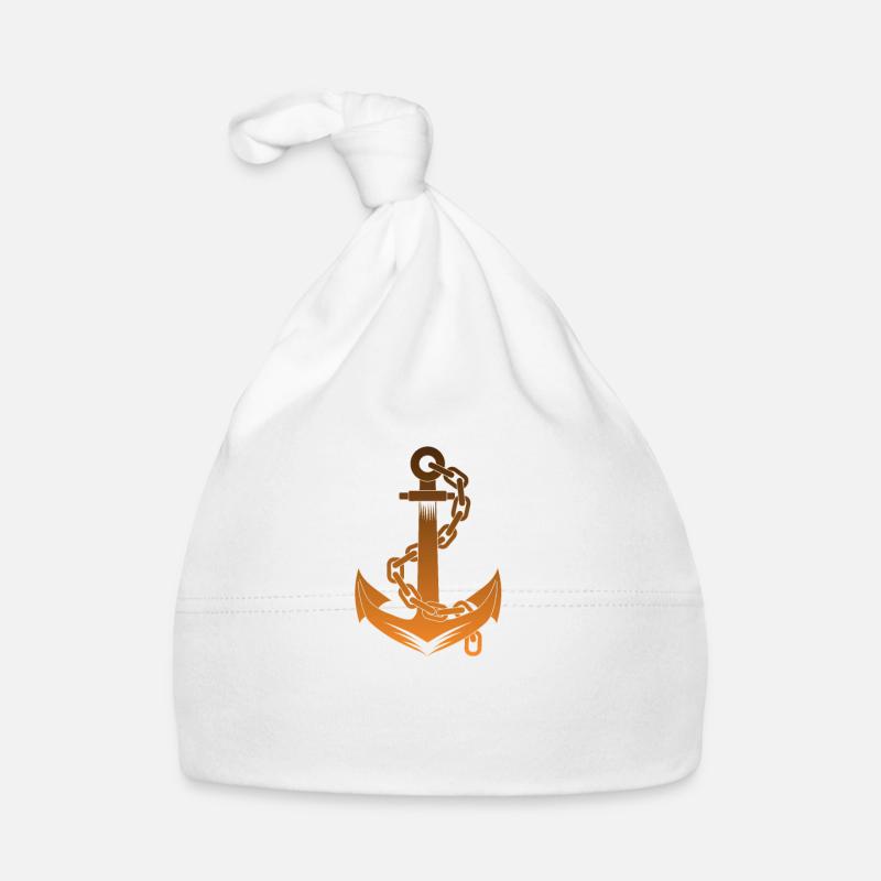 Anchor boat motorboat sailing Organic Baby Cap