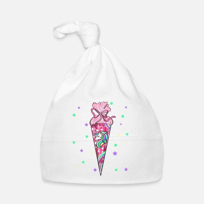 School cone Organic Baby Cap