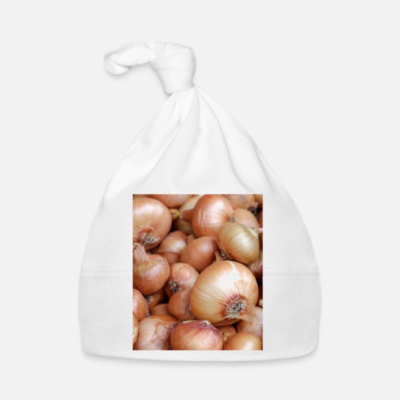 Funny onion vegetable photo gift Organic Baby Cap
