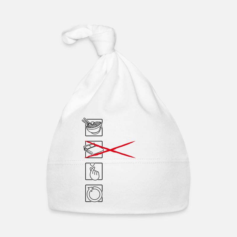 Eat Sleep K-Drama Repeat, coréen Bonnet bio Bébé