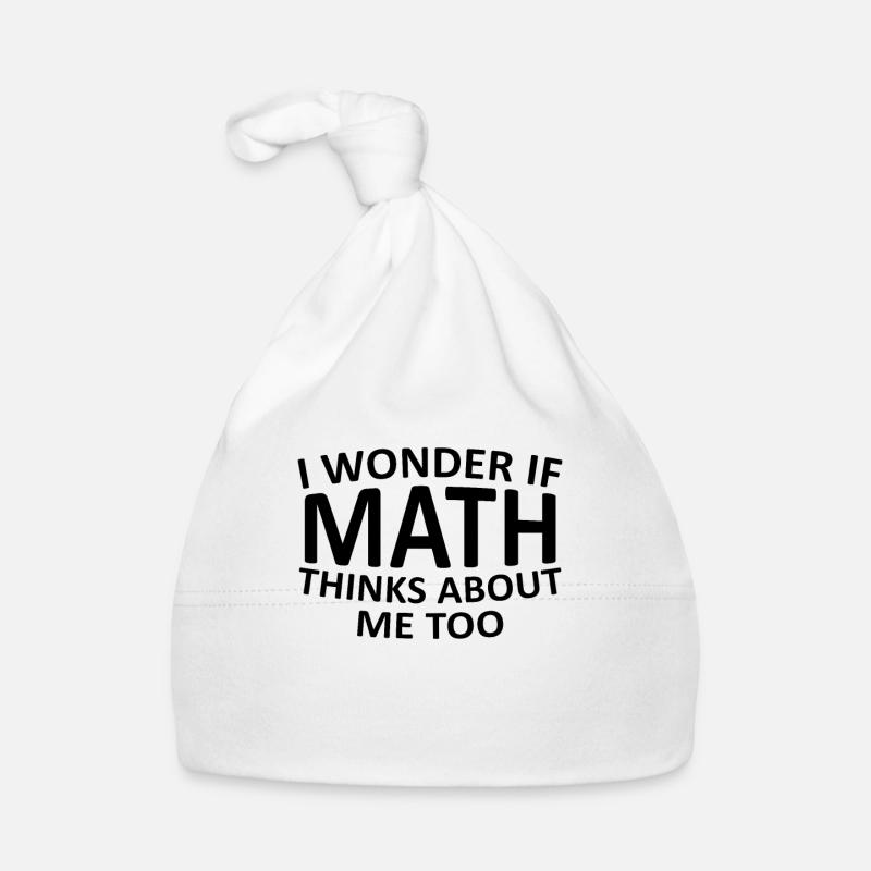 Math math math teacher mathematician gift - Organic Baby Cap - white