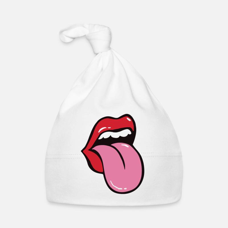Rock and roll - Bonnet bio Bébé - blanc