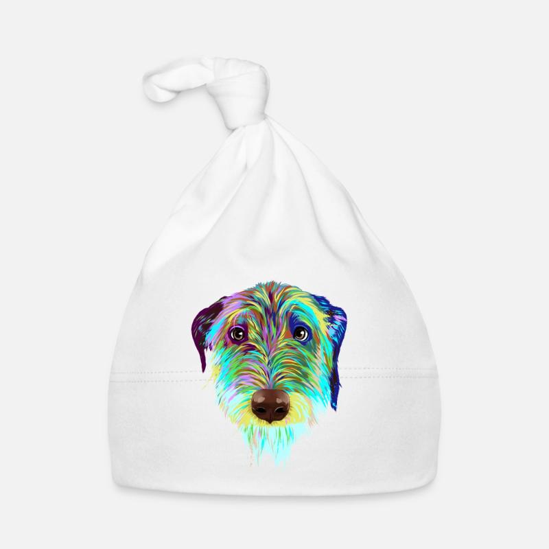 Splash Irischer Wolfshund Hund Baby Bio-Mütze