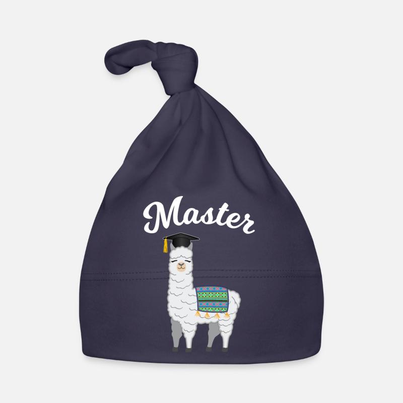 Master Studium Abschluss Lama Alpaka Geschenk Baby Bio-Mütze