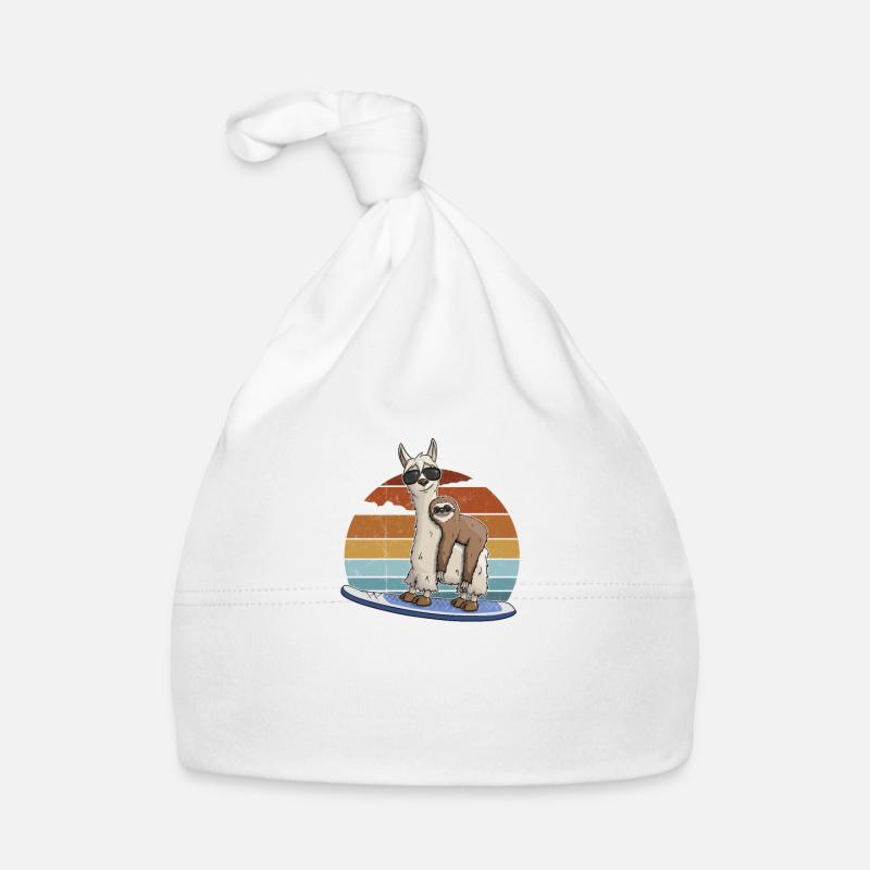 Surf Llama Sloth Stand Up Paddle Stand Up Paddle SUP Organic Baby Cap
