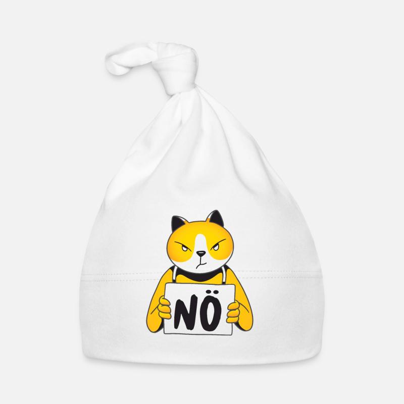 Nope chat Pas de propriétaire de chat Amant de chat Bonnet bio Bébé