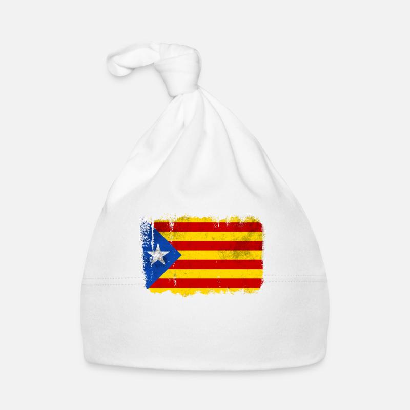 Drapeau de la Catalogne Bonnet bio Bébé