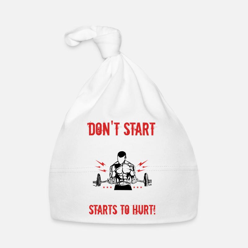 Bodybuilder Body Building Krafttraining Geschenk Baby Bio-Mütze