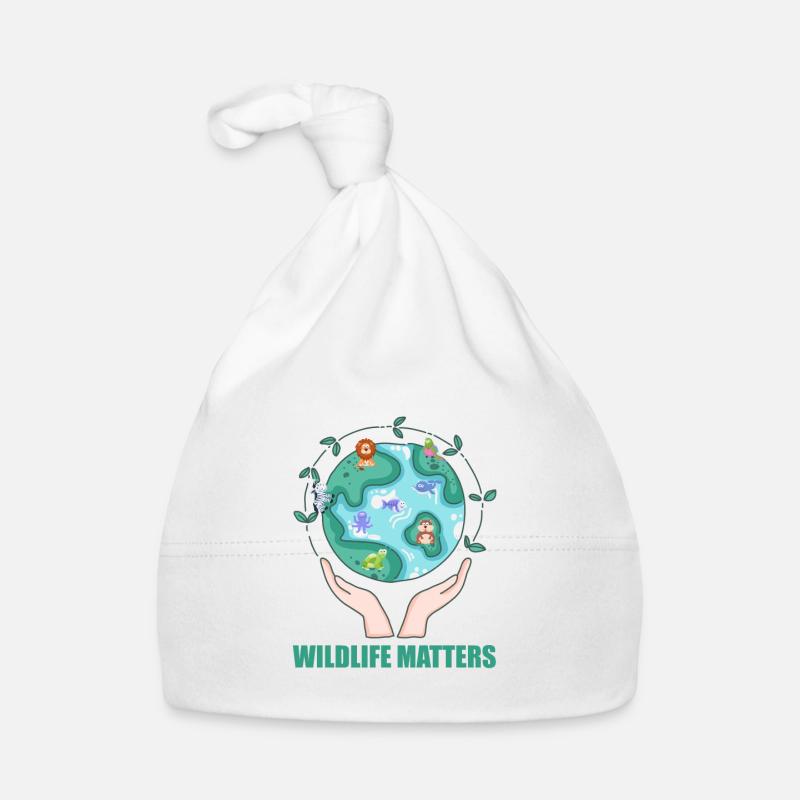 idée cadeau drôle de conservation de l'environnement Bonnet bio Bébé