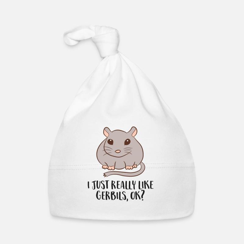 J’aime les souris de course Gerbil Tout simplement, d’accord ? Bonnet bio Bébé