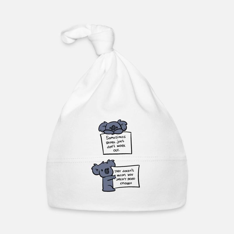 Du bist gut genug Optimistisch Geschenk Baby Bio-Mütze
