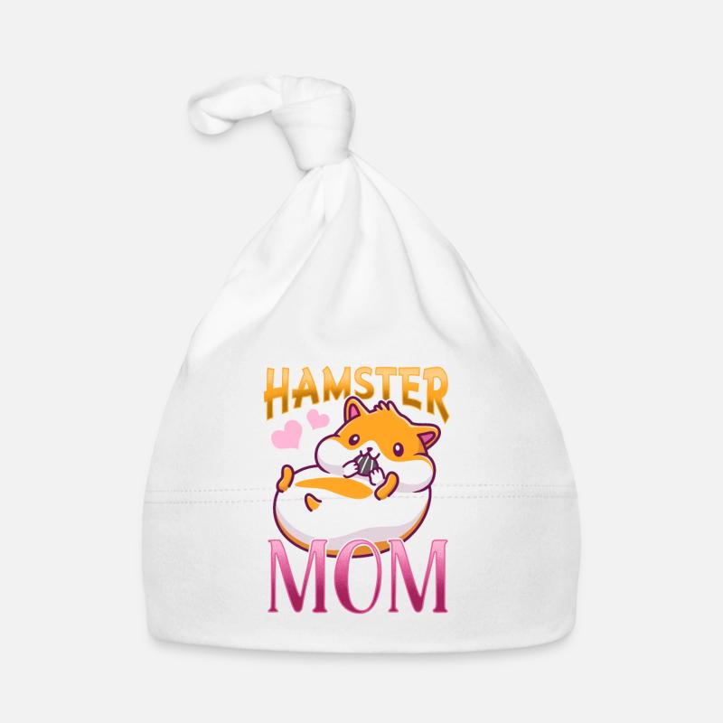 Süßer Hamster Liebende Mutter Tierliebe Baby Bio-Mütze
