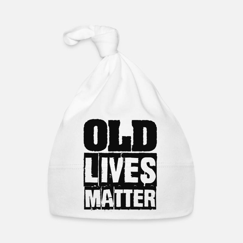 Old Lives Matters Déformé Vintage Bonnet bio Bébé