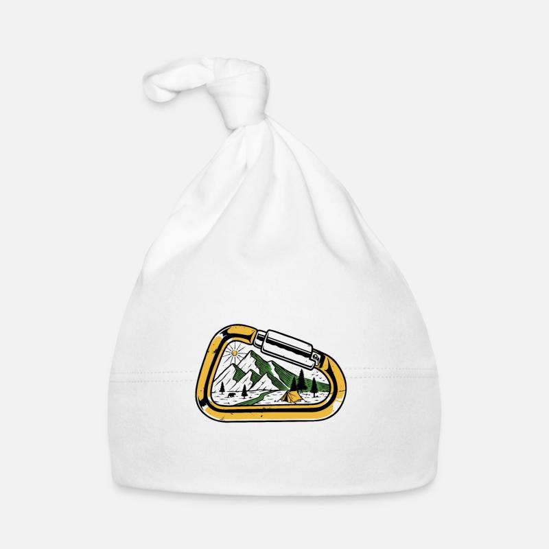 Karabiner-Camping Baby Bio-Mütze