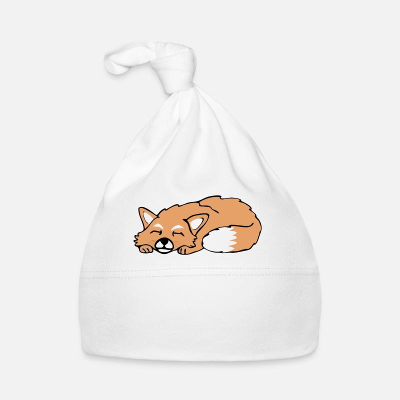 Mignon renard dormant cadeau de sommeil Bonnet bio Bébé