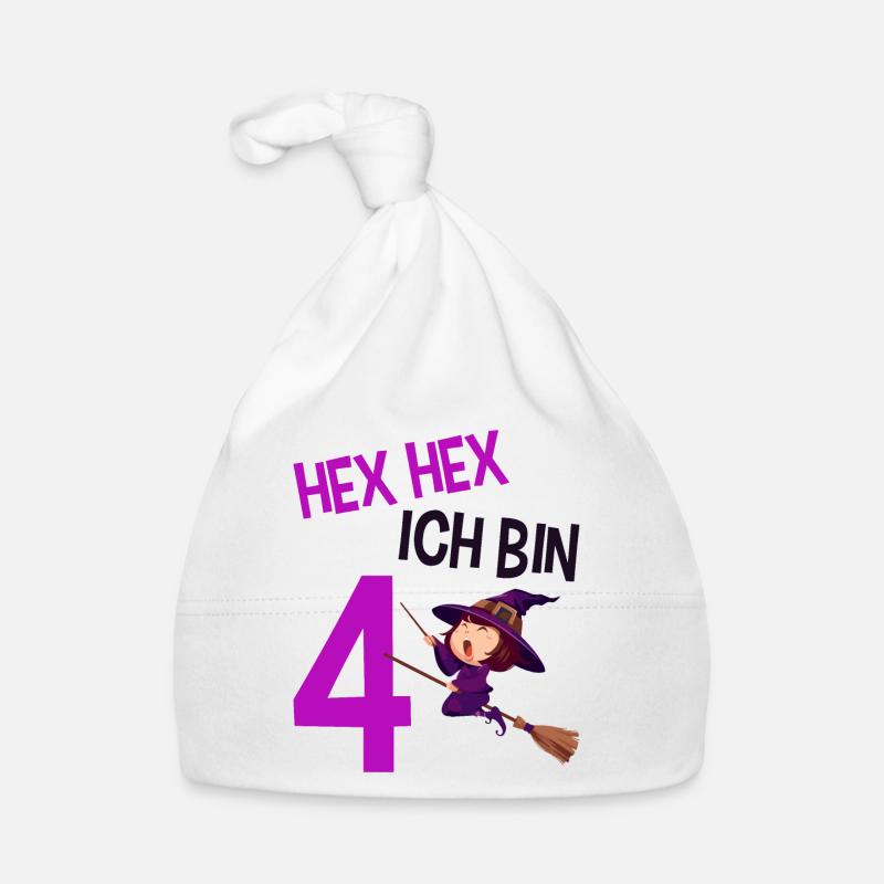 4. Geburtstag Hexe Baby Bio-Mütze