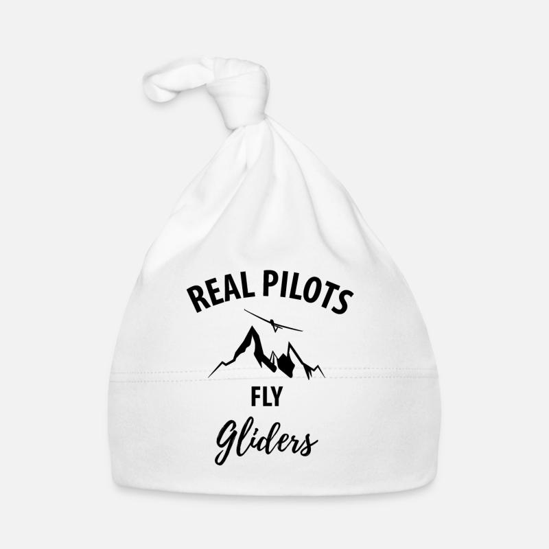 Glider gliding glider pilot pilot Organic Baby Cap
