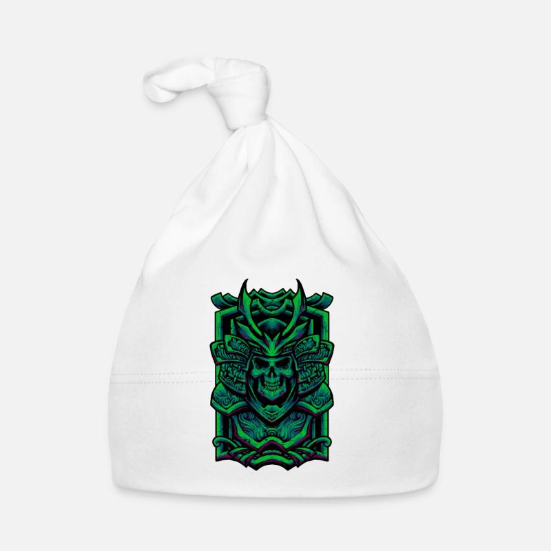 Skeleton samurai Organic Baby Cap