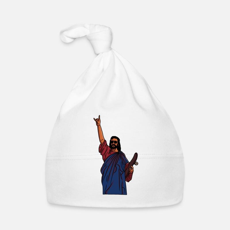 Jesus skates – Holy style on the board Organic Baby Cap