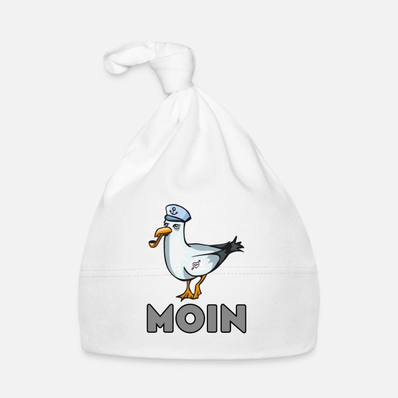 Hamburg Moin Matrose Möwe Geschenkidee Norddeutsch Baby Bio-Mütze
