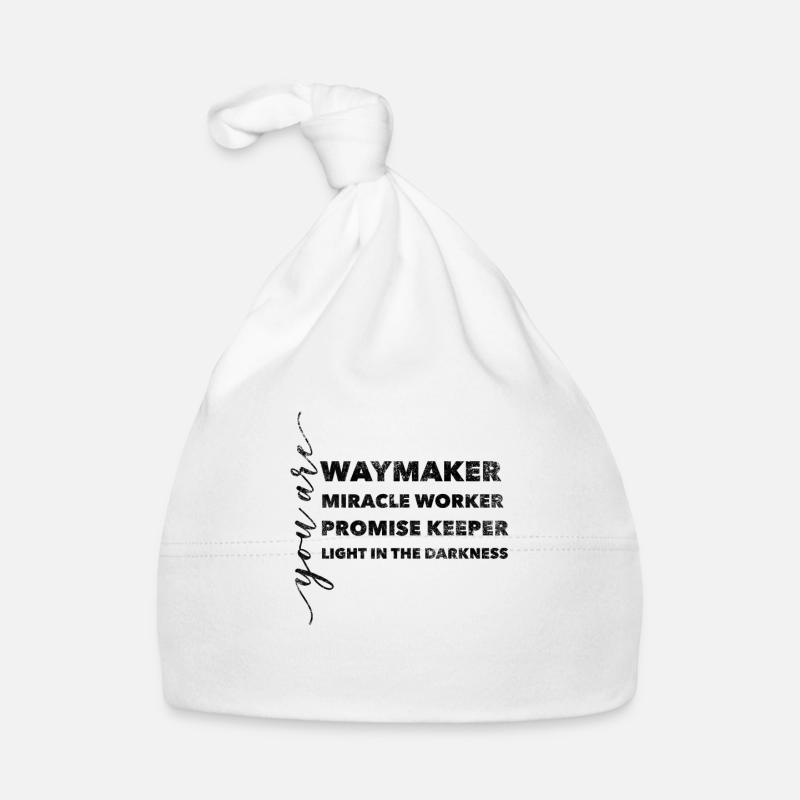 Waymaker Miracle Worker promet la foi chrétienne Bonnet bio Bébé