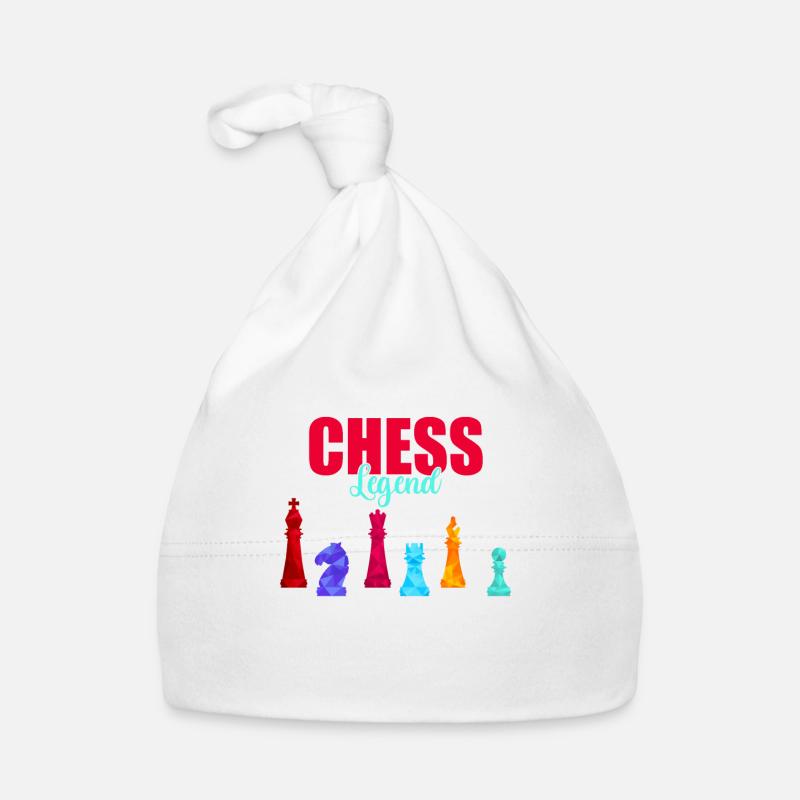 Schach Checkmate Tshirt Schachmatt Schachspieler Baby Bio-Mütze