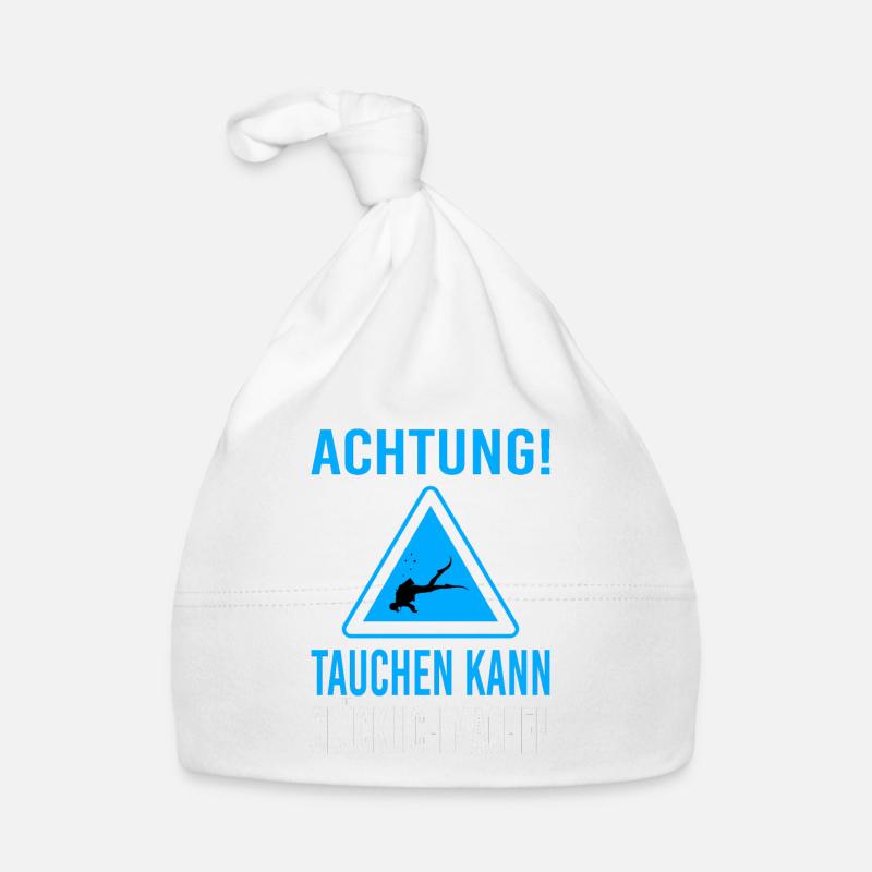 Taucher Tauchen Kann Glücklich Machen Geschenkidee Baby Bio-Mütze