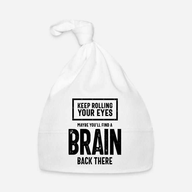 Sarkastisches Geschenk | Rollen Sie weiter mit den Augen Baby Bio-Mütze