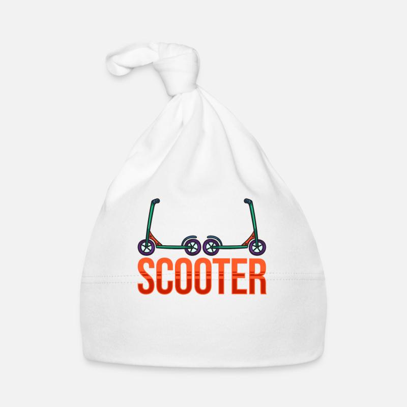 Scooter Roller Scooter Fahrer Baby Bio-Mütze