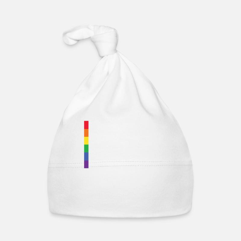 Rainbow Regenbogen Lesbe Pride LGBTQ Kleidung Mann Baby Bio-Mütze