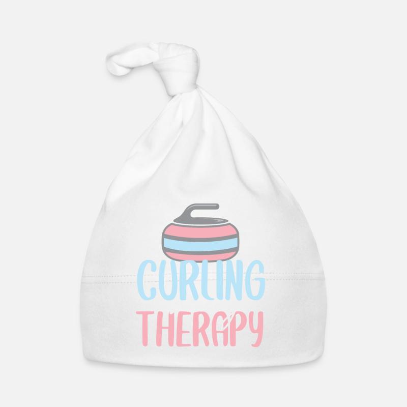 curling wintersport eis sport geschenk Baby Bio-Mütze