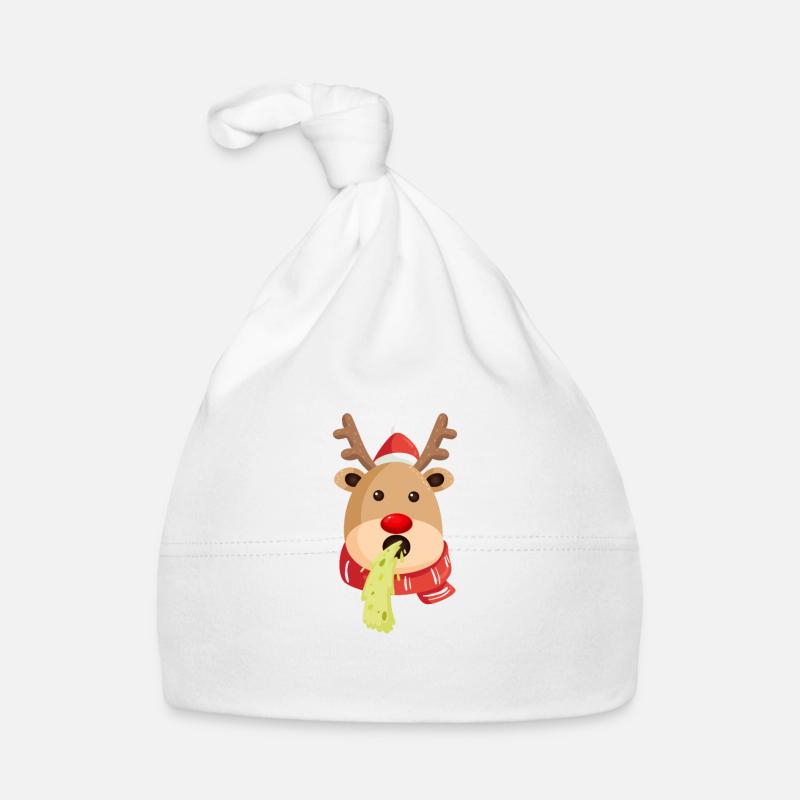 Ugly Christmas reindeer Baby Bio-Mütze