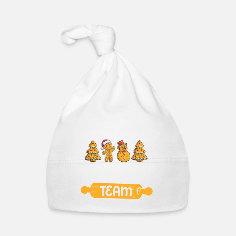 Retour Team Bakers Christmas Cookie Baking Gingerbread Bonnet bio Bébé