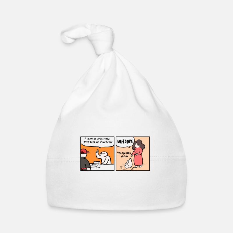 Cadeau d'amant de pizza à l'ananas Bonnet bio Bébé