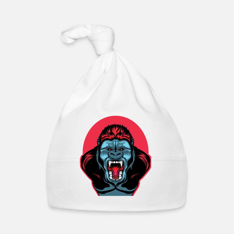 Wilder Gorilla Baby Bio-Mütze