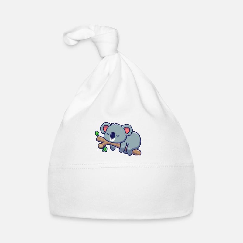 Koala - Bonnet bio Bébé - blanc