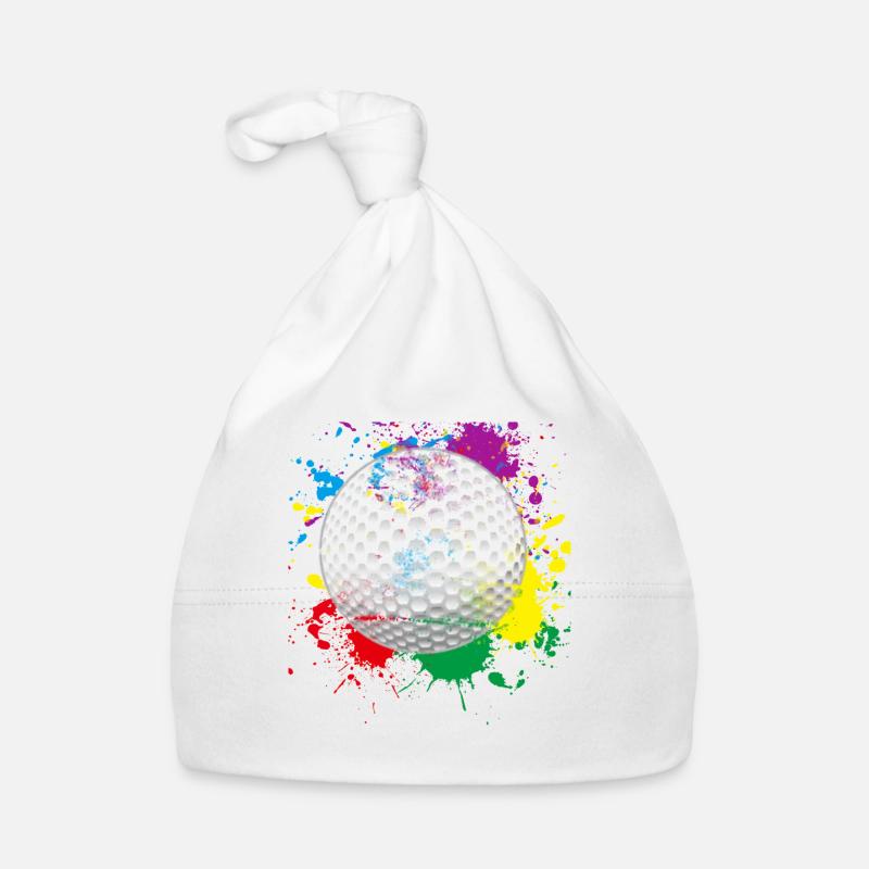 Farbiger Golfball Baby Bio-Mütze