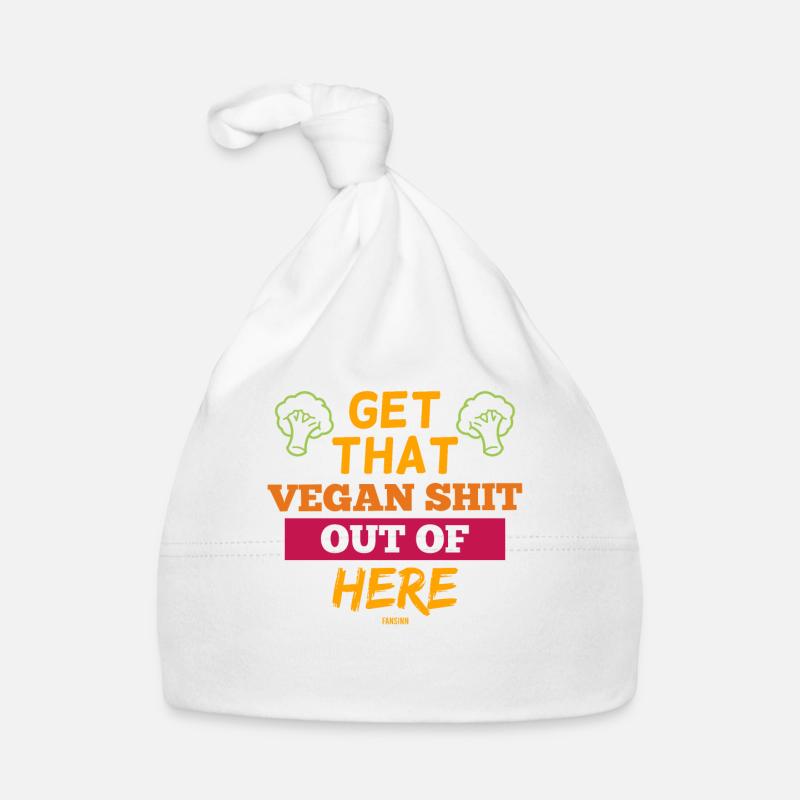 ich hasse veganes Essen Baby Bio-Mütze
