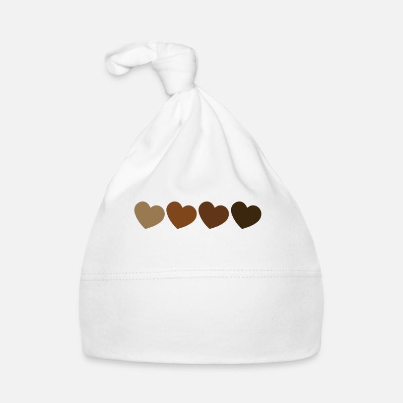 BLM Hearts Organic Baby Cap