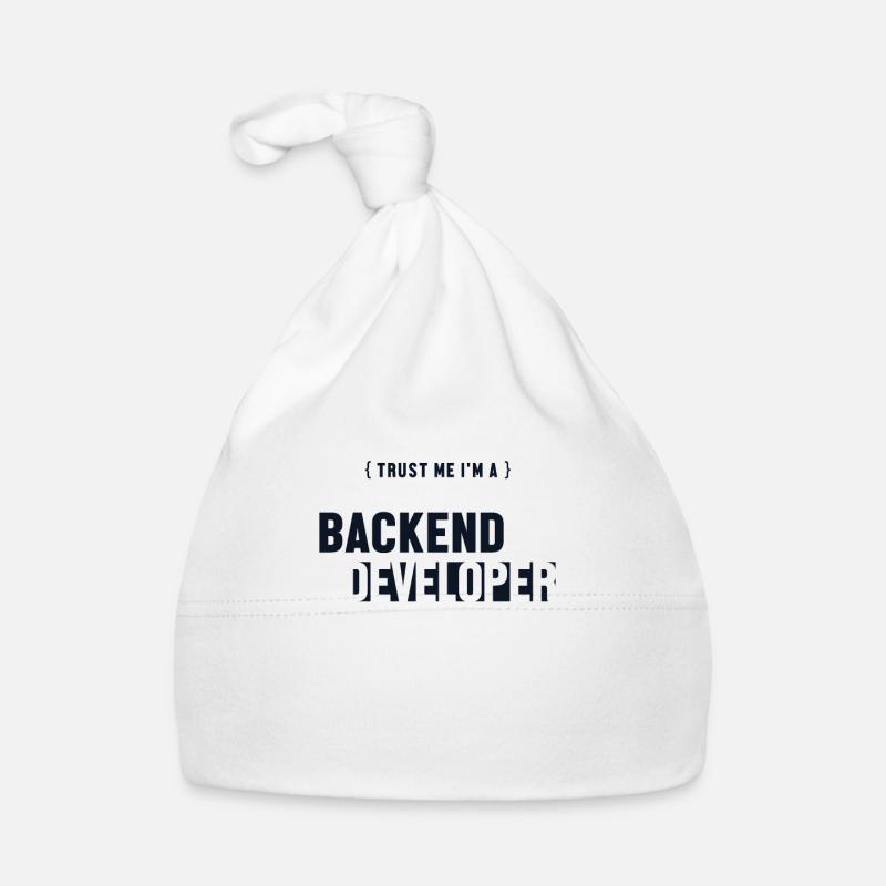 Trust Me I'm Backend Developer Coder Programmer Bonnet bio Bébé