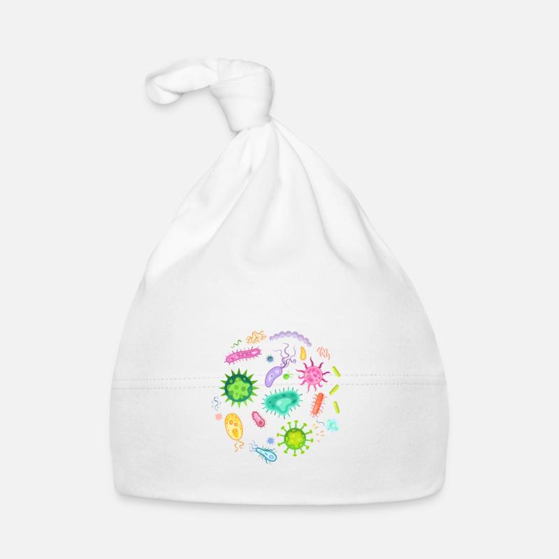 Microbiology scientist bacteria microscope Organic Baby Cap