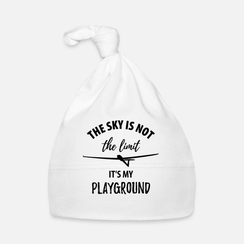 Le ciel n'est pas la limite, c'est mon terrain de jeu Bonnet bio Bébé