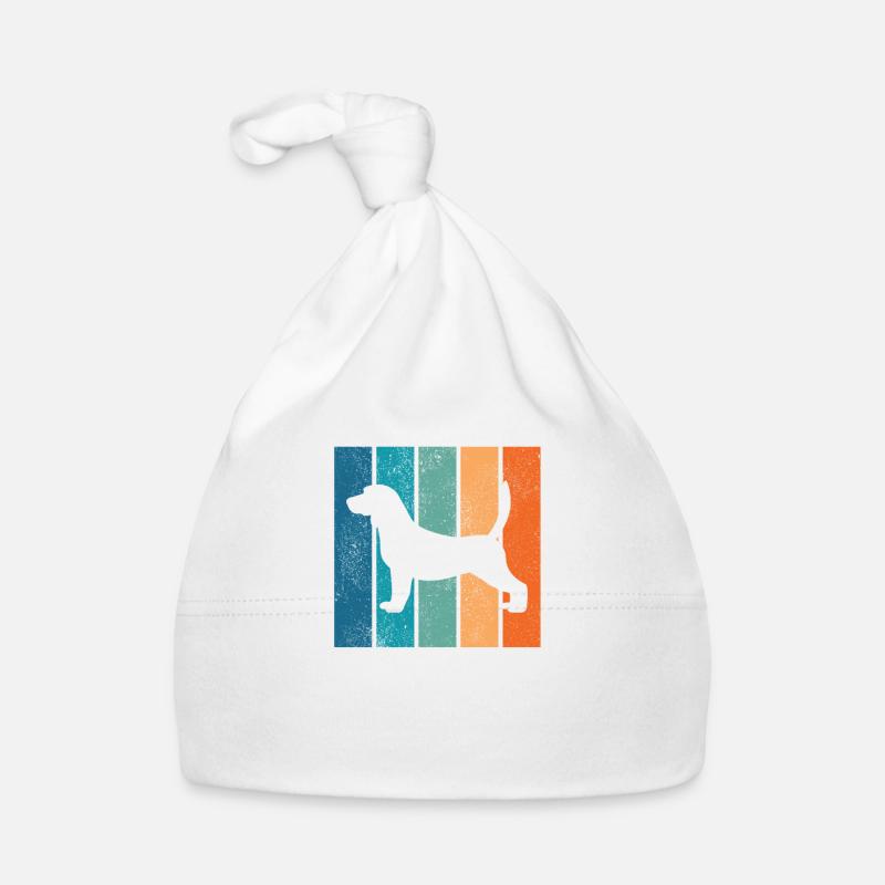 Cadeau de propriétaire de chien canin chien rétro Beagle Bonnet bio Bébé