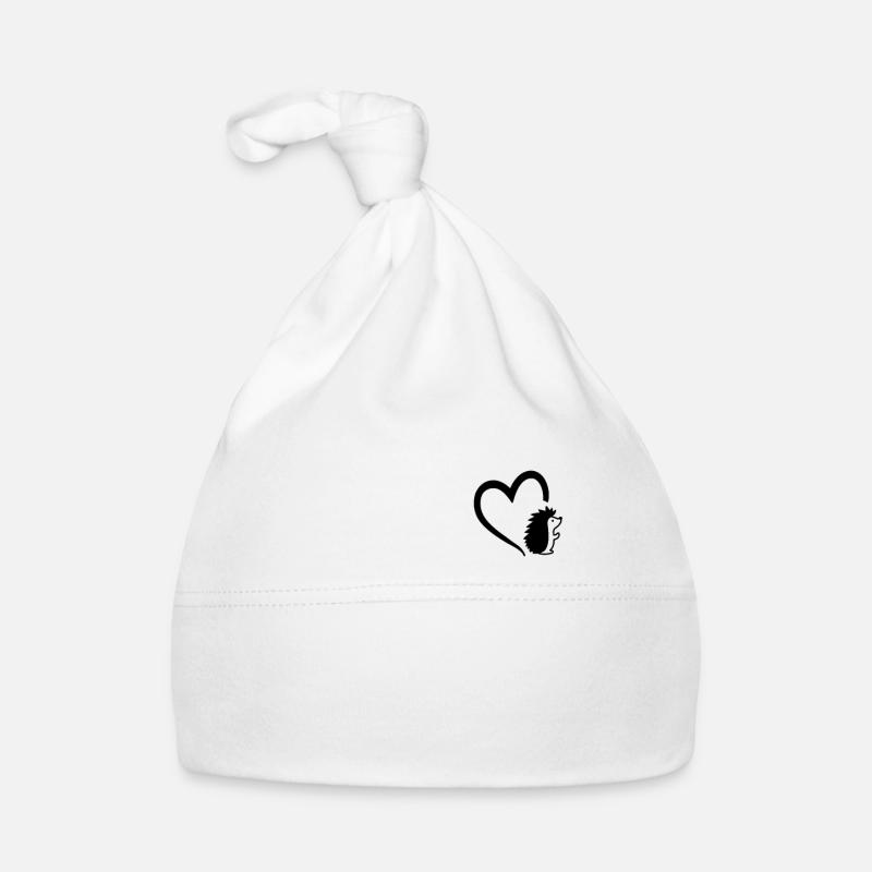 Hérisson coeur hérisson à poitrine blanche épineuse hérisson à poitrine brune Bonnet bio Bébé